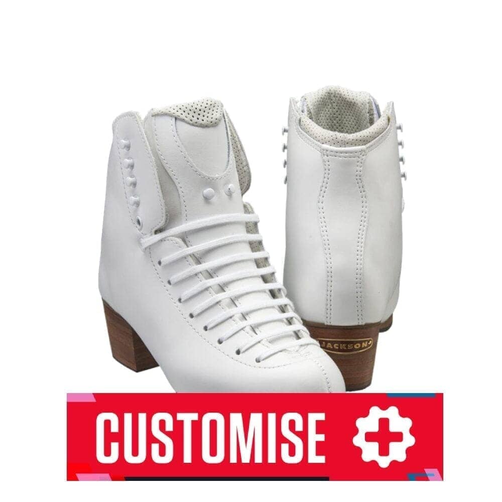 Jackson Rapid Custom Figure Boot Only - White - Custom Figure Skates